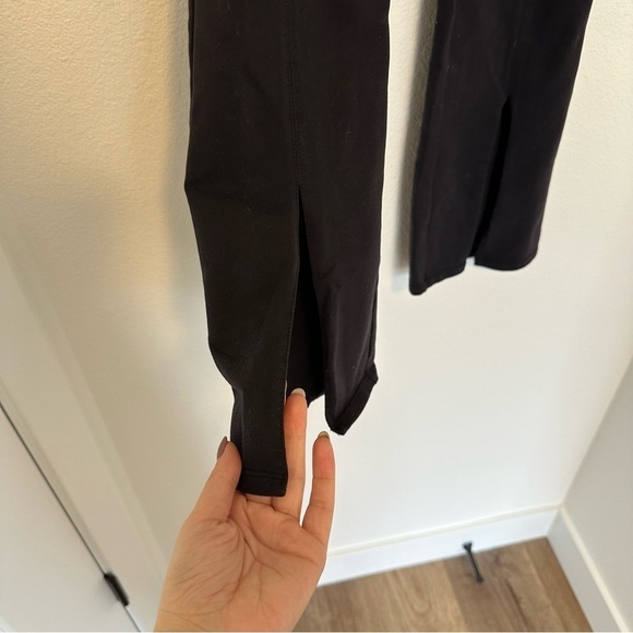 ALO Yoga Airbrush High-Waist Flutter Leggings Front Slit Black Size XS Women’s - Picture 5 of 12